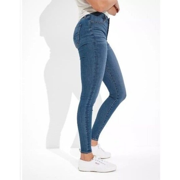 American Eagle Jeans 360 Ne(x)t Level Stretch Jegging Women’s Size 0 Blue Denim - Picture 2 of 16